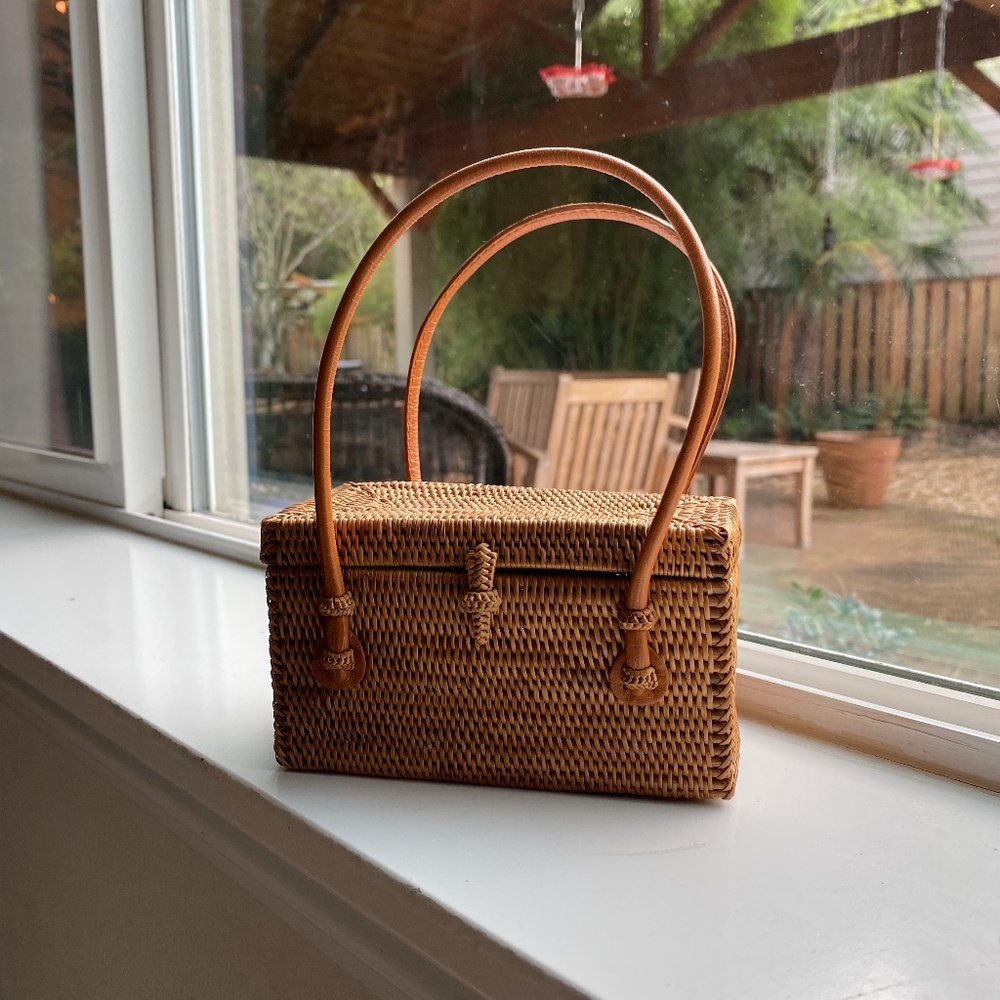 Woven Reed Purse